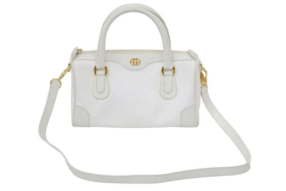 Gucci GG 2way Shoulder Bag 002 39 0269 leather white